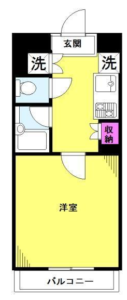 中野区上鷺賃貸マンション　間取り