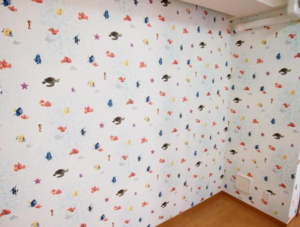 クロスロード荻窪 2階　居間アクセントクロスの柄