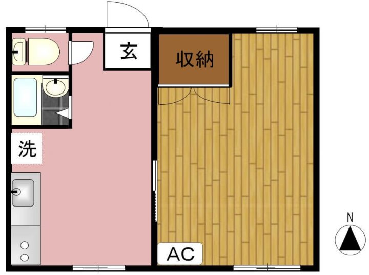 ハウスアイリス賃貸物件201間取り図