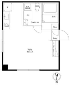 ミラージュタワー中野中央　302賃貸マンション間取り