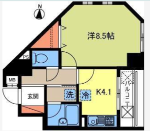 新高円寺2分賃貸マンション601間取り