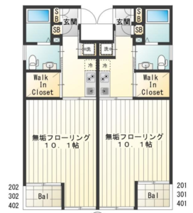 モナージュ401　間取り図