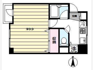 聖観ビル 301 間取り図