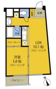 ウォーブラー南阿佐ヶ谷　204　間取り図