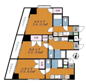 プラトリエ301 間取り図