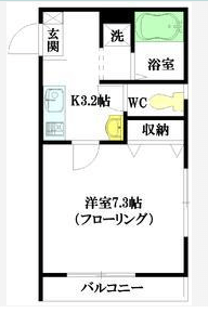 フェアコート鷺宮206 間取り図