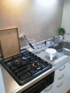 スペーシア高円寺Ⅰ 908 　システムキッチンガス二口コンロ