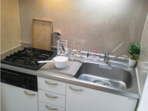 スペーシア高円寺Ⅰ 908 　システムキッチン広いシンクと調理台