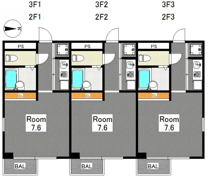 弘仁堂ビル2F1 間取り図