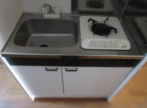 ビーンズ新中野　306　システムキッチンガス一口コンロ