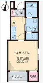 ヴィラ富士見 302 間取り図