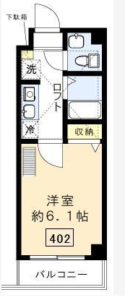モン・シャトー中野　402　間取り図