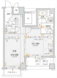 レクシオシティ高円寺 302 間取り図