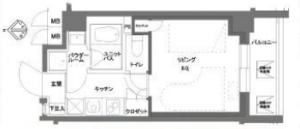 ミュージション野方brio　402　間取り図