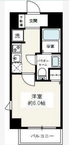 ライズ中野新橋401　間取り図